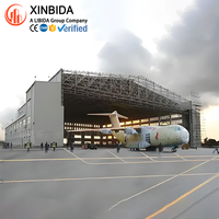 Hangar robuste pour avions, conçu pour le stockage aéronautique, avec poutre en H Q355B laminée à chaud, certifiée CE et CWB