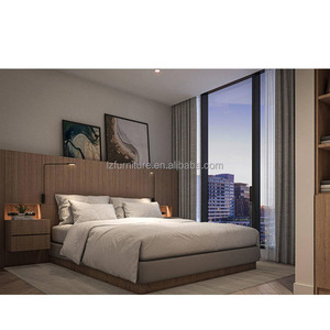 Muebles de Dormitorio Modernos de Alta Gama con Cama Doble para Apartamento y Hotel, Personalizables de Fábrica, en Venta - Product Image 1