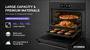 <span class=keywords><strong>Horno</strong></span> <span class=keywords><strong>Microondas</strong></span> Integrado HYUNDAI de 35L, 8 en 1, <span class=keywords><strong>Microondas</strong></span> Combinado con Grill, Convección, Pantalla Táctil TFT, Descongelación - Product Image 3