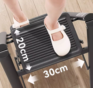 Thép Màu Đen Thang Nhỏ Gọn Có Thể Gập Lại Hoa Kệ Thiết Kế Hiện Đại Hộ Gia Đình Di Động Lưu Trữ Kệ - Product Image 5