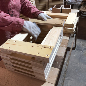 Công nghiệp cấp gỗ nền tảng <span class=keywords><strong>Dolly</strong></span> 4 bánh xe di chuyển thiết bị với tải trọng cao mang cho nhà máy hội thảo - Product Image 4