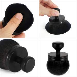 Cara Pierna Bronceador <span class=keywords><strong>Brocha</strong></span> de maquillaje de cuerpo grande <span class=keywords><strong>Contorno</strong></span> Cara Bronceado Mezcla Aplicador de maquillaje Cabeza redonda <span class=keywords><strong>Brocha</strong></span> Kabuki - Product Image 3