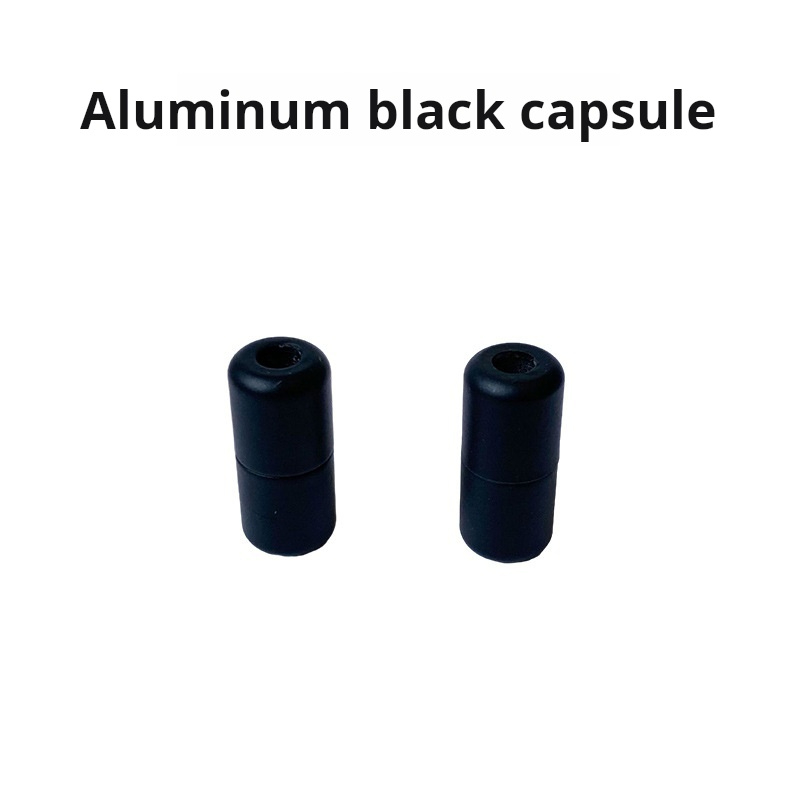 Capsule noire en aluminium