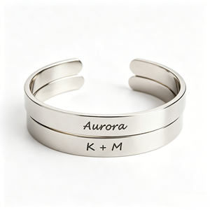Custom Motivational Phrase <b>Engraved</b> Stainless Steel Cuff <b>Bangle</b> Personalized Scripture Bracelet OEM - Product Image 6