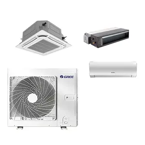 Gree Unit koil kipas langit-langit kaset, pendingin udara sentral Multi zona Split AC VRF