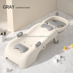 Produits <span class=keywords><strong>pour</strong></span> bébés biologiques Chaise de shampoing pliable <span class=keywords><strong>pour</strong></span> bébés avec bassin à shampoing et coussin de tête Chaise de lavage imperméable <span class=keywords><strong>pour</strong></span> enfants - Product Image 5