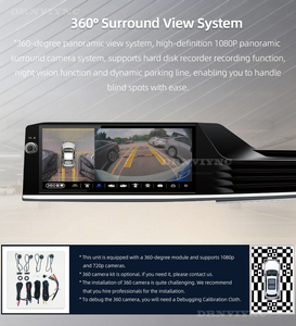 Autoradio Android 14 de 12,3 pouces avec écran tactile Carplay, caméra 360°, GPS et lecteur <span class=keywords><strong>vidéo</strong></span> pour Toyota Camry 2025 2026 - Product Image 5