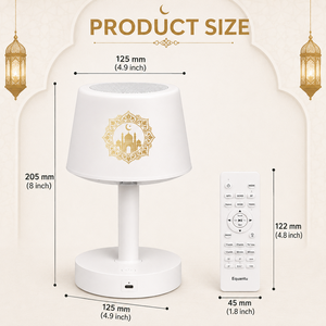 Islamic Quran Player <b>Speaker</b> With Touch Control <b>LED</b> Desk Lamp 7 Color Light <b>Bluetooth</b> Audio Player For Muslims Quran <b>Speaker</b> - Product Image 3