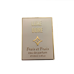 Plaque nominative en métal aluminium personnalisée, auto-adhésive, imprimée en offset, épaisseur 1,5 mm pour emballage de flacon de parfum et de cosmétiques - Product Image 2