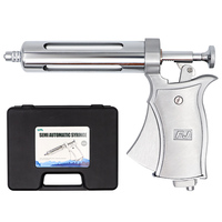 Seringue vétérinaire semi-automatique de 50 ml, réglable en continu, pour bovins, porcs, vaches, moutons, volailles, à vendre
