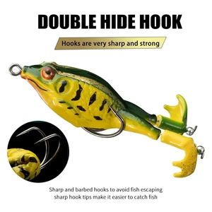 NEWMAJOR 9.2cm 13.5g leurre <span class=keywords><strong>grenouille</strong></span> en PVC souple Topwater appât artificiel en silicone pour la pêche en mer pour la <span class=keywords><strong>position</strong></span> du ruisseau - Product Image 3