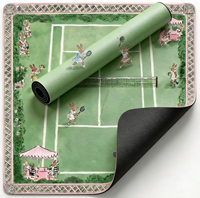 Tapis de Mahjong Pliable Portable de Luxe Moderne de 31,5 Pouces, Personnalisable OEM, avec Dos en Caoutchouc Imprimé, Résistant à l'Eau et Durable pour Casino
