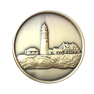 Monedas Conmemorativas Personalizables en 3D, Modernas, de Metal Dorado Antiguo, con Impresión UV, para Coleccionistas y Venta al Por Mayor - Product Image 1