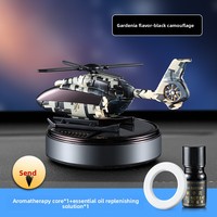 Diffuseur d'air de voiture moderne à énergie solaire en forme de rose, purificateur d'air rotatif en hélicoptère, ornement, accessoires de voiture en plastique