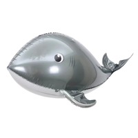 Nouveau gros gonflable hélium mer poisson ballons fête d'anniversaire jouet unique unisexe cadeau jouet imprimé 4d dauphin poisson ballon feuille