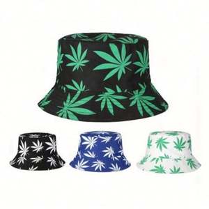 Nouveau chapeau de pêcheur imprimé double face, visière pare-soleil, style personnalisé, chapeaux seau tendance pour hommes et femmes - Product Image 1