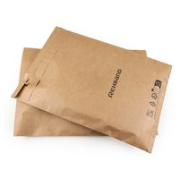 Enveloppe d'expédition en papier kraft brun écologique, résistante aux déchirures, personnalisable avec un MOQ élevé, pour vêtements et colis