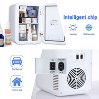 Refroidisseur thermoélectrique portable et réchauffeur Mini réfrigérateur 8L panneau en verre trempé et contrôle de température numérique réglable