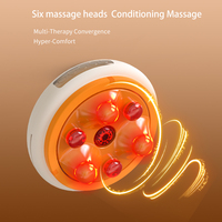 Masseur abdominal chauffant rotatif pour la relaxation musculaire du ventre et de la taille, soulagement de la douleur, utilisation à domicile, portable