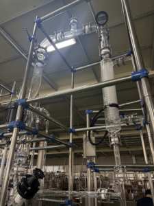 Réacteur de distillation Équipement avec des matériaux d'emballage à double enveloppe et personnalisables (par exemple, anneaux de Raschig en verre) - Product Image 6