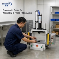 Nouvelle presse à poinçonner pneumatique 1-20T avec pompe pour rivetage et pressage de roulements