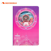 Cuaderno de PVC con Escultura de Papel 3D Personalizado de Fábrica, Tapa Dura A5, Impresión UV, Cosido con Hilo, Regalo de Cumpleaños o Negocios