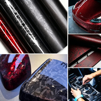 Film de protection en vinyle carbone forgé PET, résistant à la chaleur, imperméable, pour carrosserie, capot, toit et intérieur de voiture
