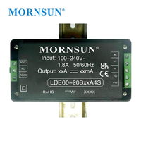 Modul Konverter AC DC MORNSUN 60W LDE60-20Bxx, Catu Daya Pemasangan di Papan, Input Universal 85-264VAC, Modul Daya Kompak