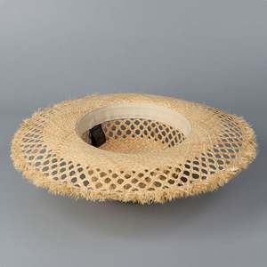 Nouveau Chapeau Canotier Rétro Français 2025 à Large Bord, Chapeau de Soleil en Paille Creux de Luxe pour Femme - Product Image 4