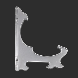 Photo <b>Frame</b> Stand T Shape <b>Plastic</b> Transparent Home Decor Display Rack - Product Image 3