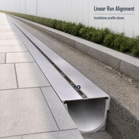 Caniveau de drainage linéaire en plastique renforcé de fibre de verre (FRP) pour périmètres de bâtiments, sols d'usine, routes et aménagements paysagers