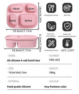 Household Silicone Food <b>Storage</b> Container Space Saving Folding Transparent Lunch <b>Box</b> Kitchen Container Suitable for <b>Camping</b> - Product Image 6