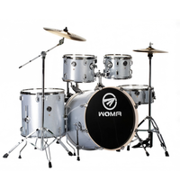 Factory OEM Drum Kit Percussion Instrument 5 Drums 2 Cymbals Adult Acoustic Drum Set