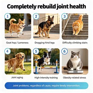 Solution articulaire 30 jours pour l'arthrite et les blessures – Restaure la mobilité chez les chiens de travail et les animaux âgés, complément naturel TCM pour animaux de compagnie - Product Image 2