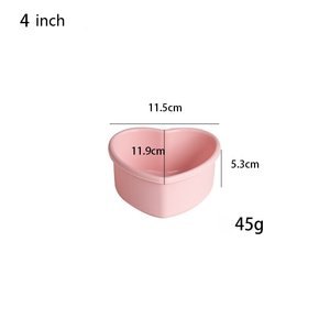 พิมพ์ซิลิโคนทำขนมรูปหัวใจ 4 7 9 10 นิ้ว แบบหลายชั้น สีรุ้ง อุปกรณ์ทำขนม อุปกรณ์ครัว - Product Image 3