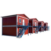 Maison Modulaire Conteneurisée Préfabriquée avec Structure en Acier Galvanisé et Panneaux Sandwich pour Entrepreneurs de Projets