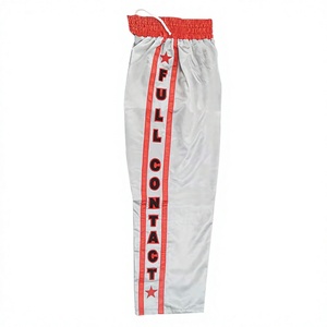 Yellow Taekwondo Pants With Black Star Stripe High Waist Breathable Unisex Martial Arts Training Equipment - Product Image 3