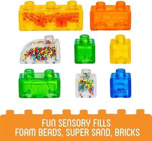 Blocs sensoriels souples <span class=keywords><strong>pour</strong></span> les enfants <span class=keywords><strong>de</strong></span> 2 ans, blocs <span class=keywords><strong>de</strong></span> construction transparents en gelée compressibles, sans BPA, jouets <span class=keywords><strong>pour</strong></span> développer <span class=keywords><strong>la</strong></span> motricité fine des tout-petits - Product Image 5