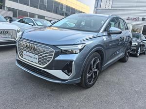 <span class=keywords><strong>Audi</strong></span> Q4 E-tron 40 SUV électrique d'occasion 2024, longue autonomie, véhicule électrique intelligent, prêt à l'exportation, gris sur noir - Product Image 2