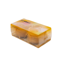 Boîte d'emballage alimentaire pliable jetable avec logo personnalisé imprimé en offset, PET de qualité alimentaire, épaisseur 0,3 mm, emballage transparent pour desserts