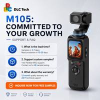 Caméra stabilisée de poche DLC M105 4K, photo 64MP avec suivi automatique du visage à 330 degrés, Wi-Fi, pour TikTok, YouTube, influenceurs, prêt pour la vente en gros