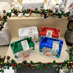 Món Quà Giáng Sinh Goodie Bao Bì Hộp Giấy Với Cửa Sổ Rõ Ràng Xmas Đảng Favour Kẹo Điều Trị Hộp Giấy Với Cửa Sổ Cho Trẻ Em - Product Image 5