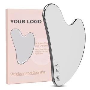 Herramienta de Masaje Gua Sha de Acero Inoxidable Premium, Rodillo Facial de Hielo para una Relajación Óptima, Cuidado de la Piel, Uso Doméstico - Product Image 1