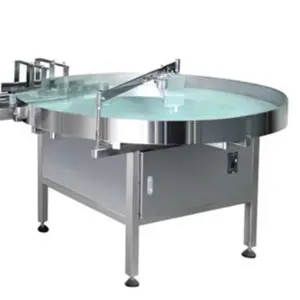 Round Table Turntable Unscramble Machine Round Can Plastic Glass Bottle Unscrambler for Bottles Feeding Collecting