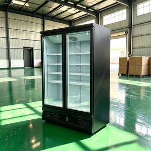 Congelador vertical comercial con puerta <span class=keywords><strong>de</strong></span> vidrio para exhibición en supermercados, combinado con refrigerador y congelador comercial <span class=keywords><strong>de</strong></span> 2 puertas - Product Image 3