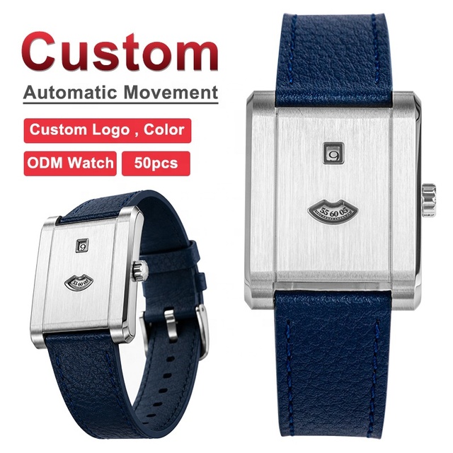 Oem Automatic Watch Manufacturer Create Your Own Watch Brand With Oem Logo Automatic Watch Leather Strap