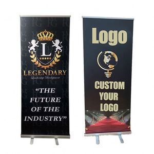 Soporte de Exhibición Portátil Retráctil de Aluminio para Pancartas Enrollables Promocionales - Product Image 1