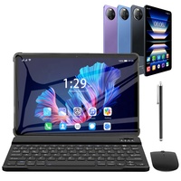 GISENTEC 2025 10.1 pouces 10 "3G 4G WIFI Appel Enfants Affaires Cadeaux gratuits Android 13 256GB Dual Sim Card Tablet PC pour jeux PUBG