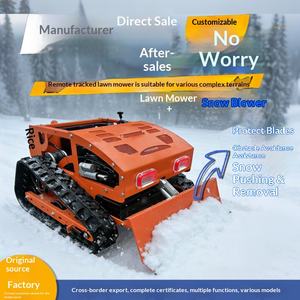 Tondeuse à gazon télécommandée, machine de désherbage pour l'agriculture, les vergers et l'aménagement paysager, petite tondeuse à chenilles automatique - Product Image 1