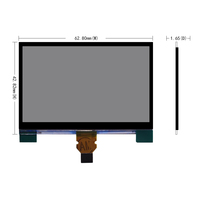 2.7 pouces 400x240 SPI 10 broches LS027B7DH01 module de panneau d'affichage LCD à mémoire transmissive à matrice active mono monochrome réfléchissant